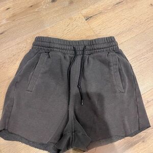 H&M Charcoal Gray Regular Fit Shorts